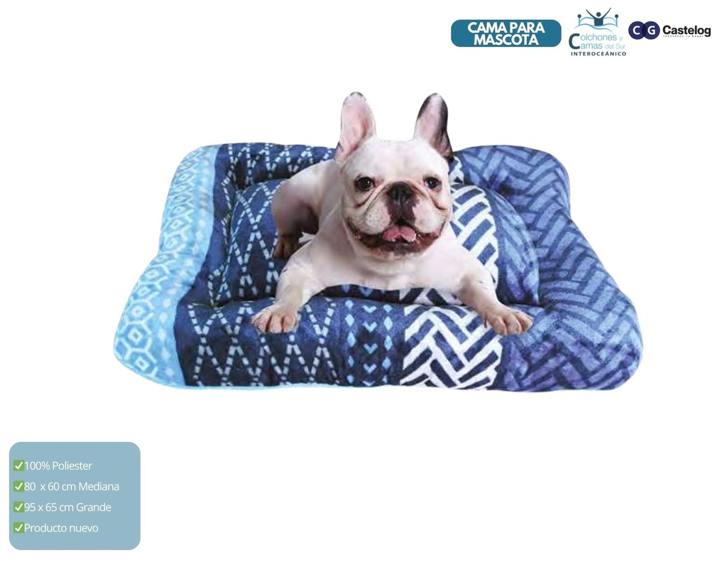 Castelog - Cama para mascota Grande