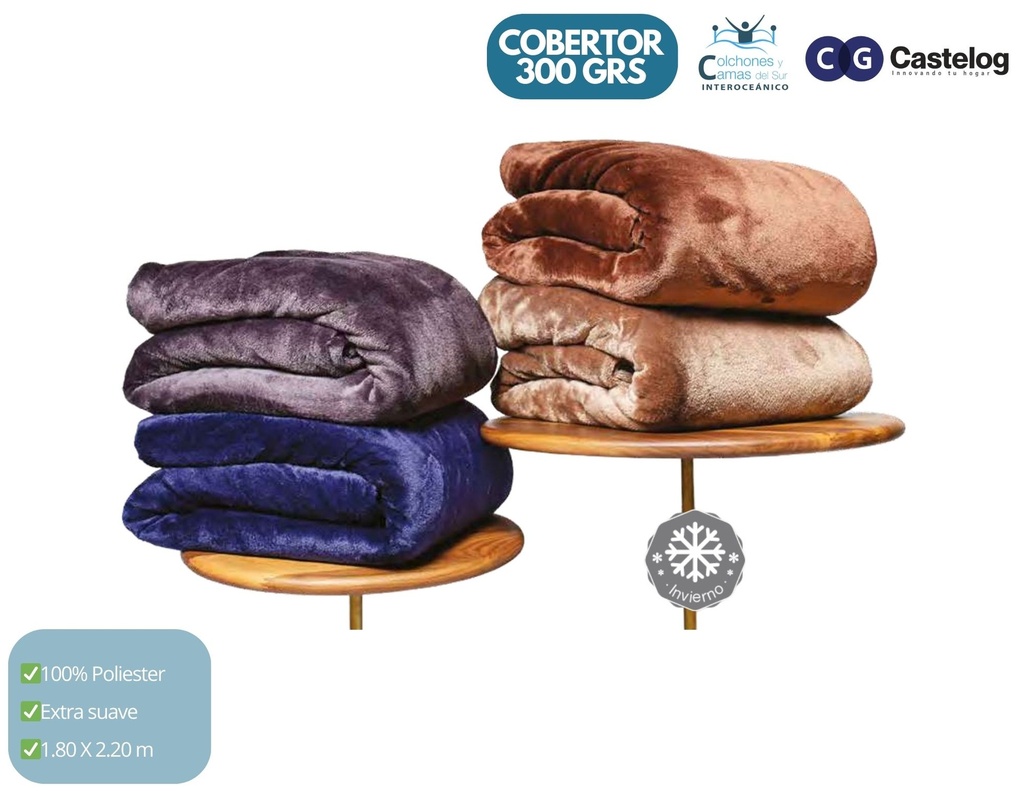 Castelog - Cobertor Ligero 0000 grs Individual