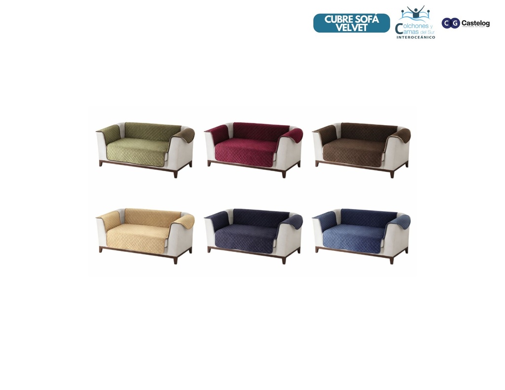 Castelog - Cubre Sofá Velvet