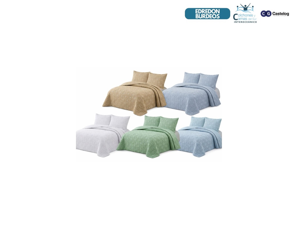 Castelog - Edredon Burdeos Kingsize