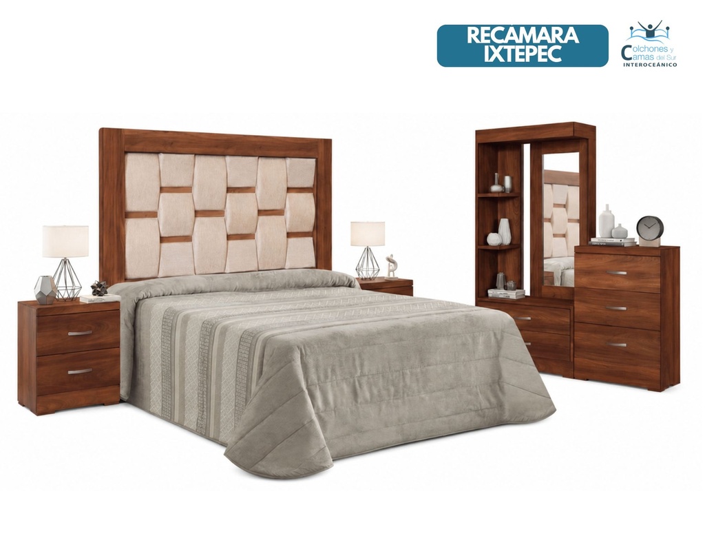 Sar - Recámara Ixtepec Veteado Negro Kingsize