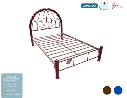 Jaco - Cama Teka Individual Rojo